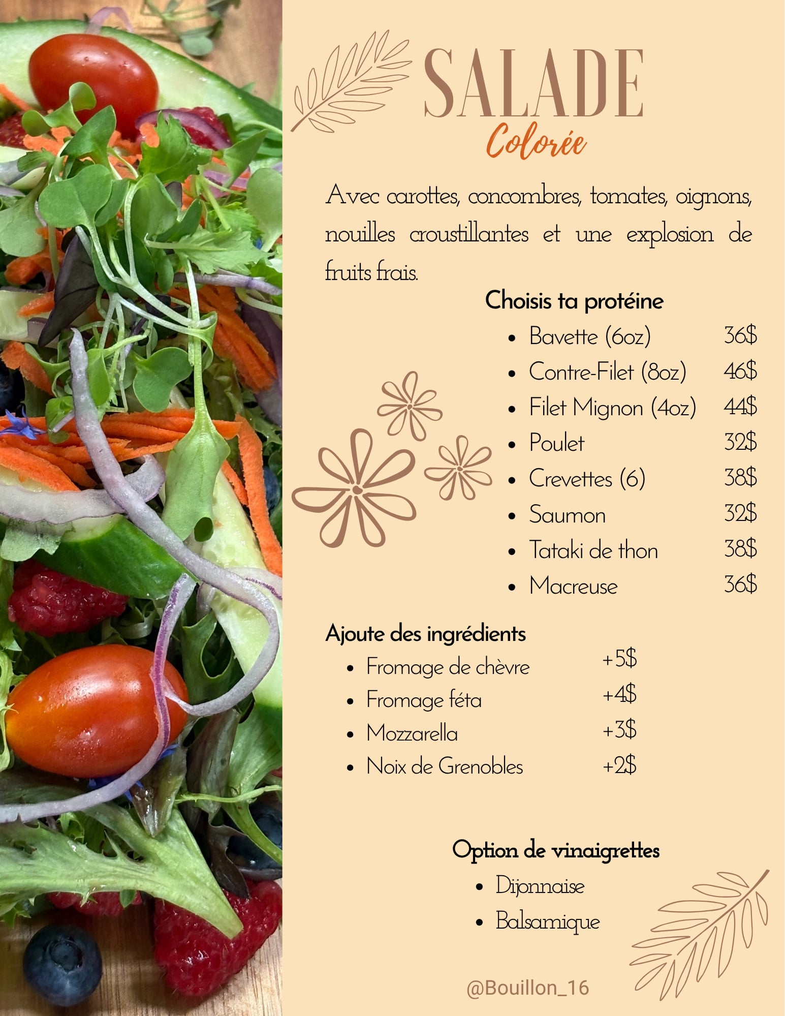 Salade Colorée du Bouillon 16